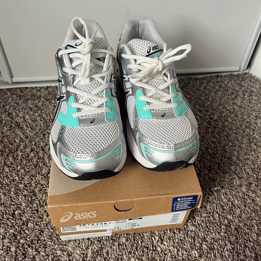 White Aqua ASICS For Sale (GS)